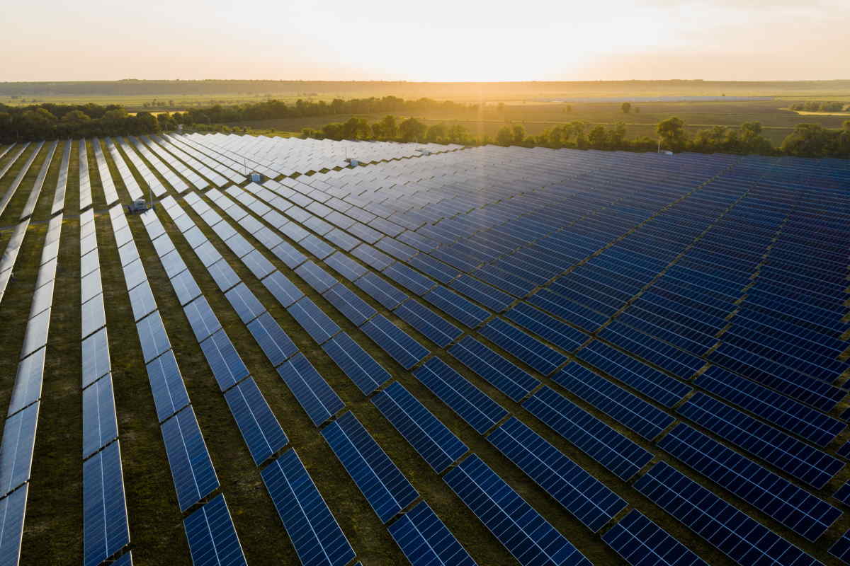 Solar panel field in Sicily